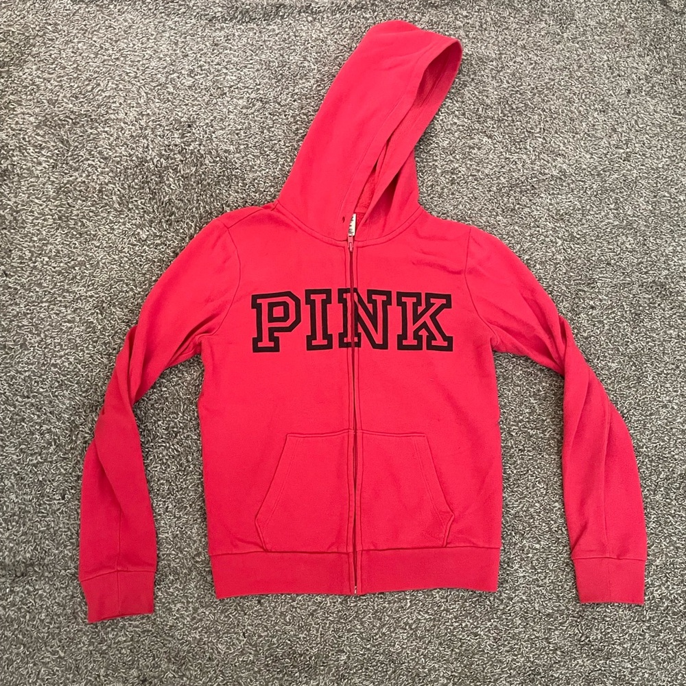 Pink zip up jacket